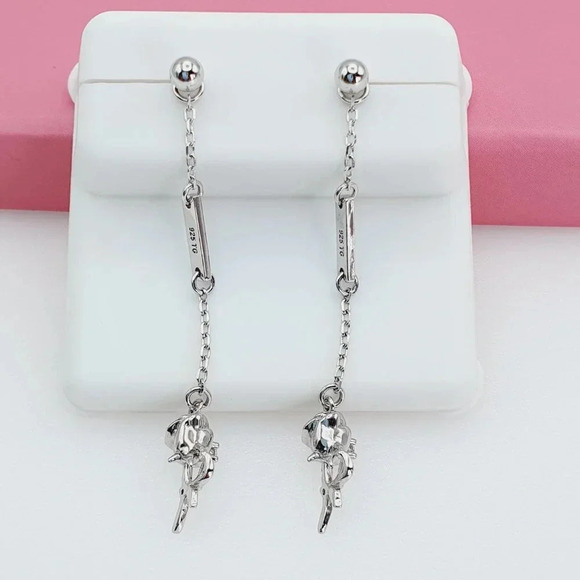 "925 Sterling Silver Cubic Zirconia Earrings, U19254684 - Picture 1 of 11